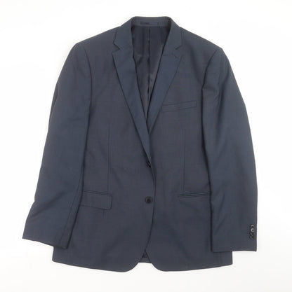 George Mens Blue   Jacket Suit Jacket Size 42
