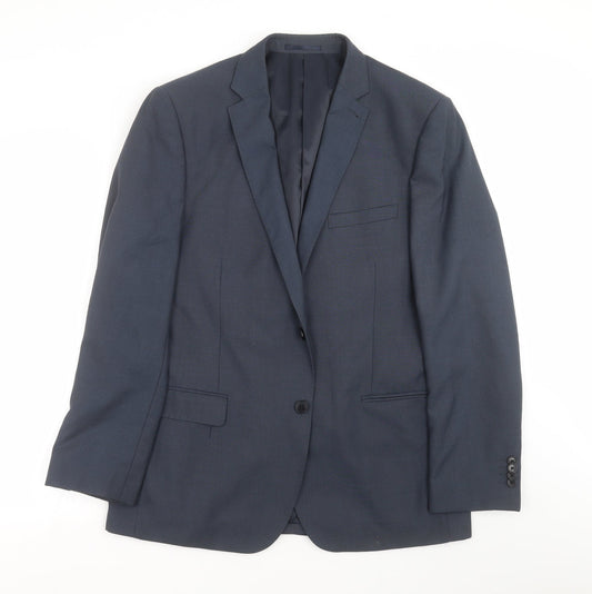 George Mens Blue   Jacket Suit Jacket Size 42