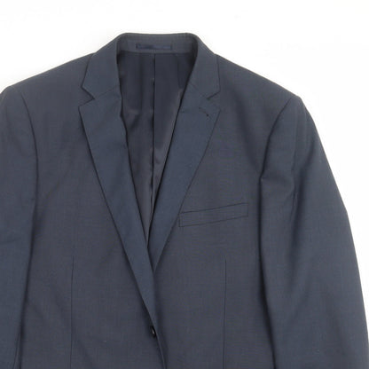 George Mens Blue   Jacket Suit Jacket Size 42
