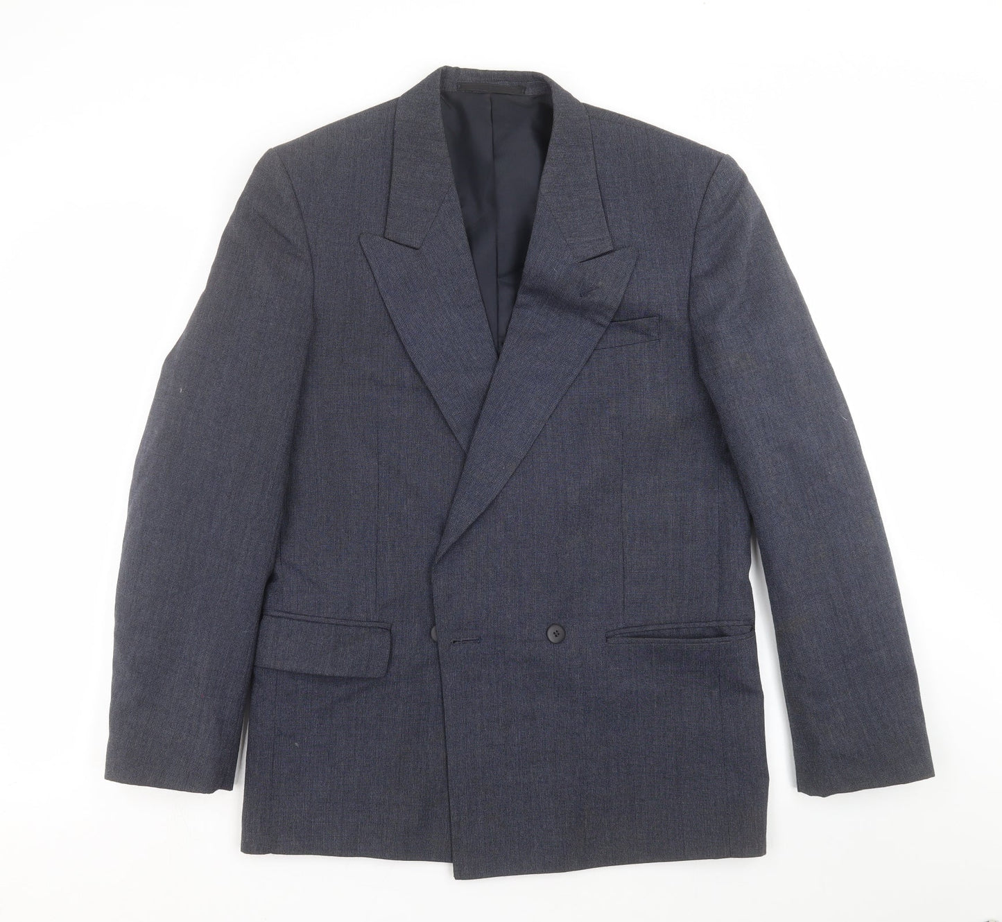 Mens UK Size 38 Classic Regular Blue Suit Jacket