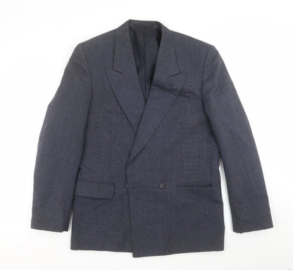 Mens UK Size 38 Classic Regular Blue Suit Jacket