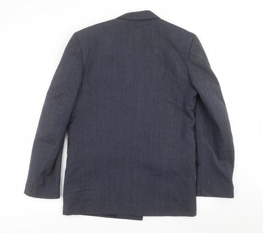 Mens UK Size 38 Classic Regular Blue Suit Jacket