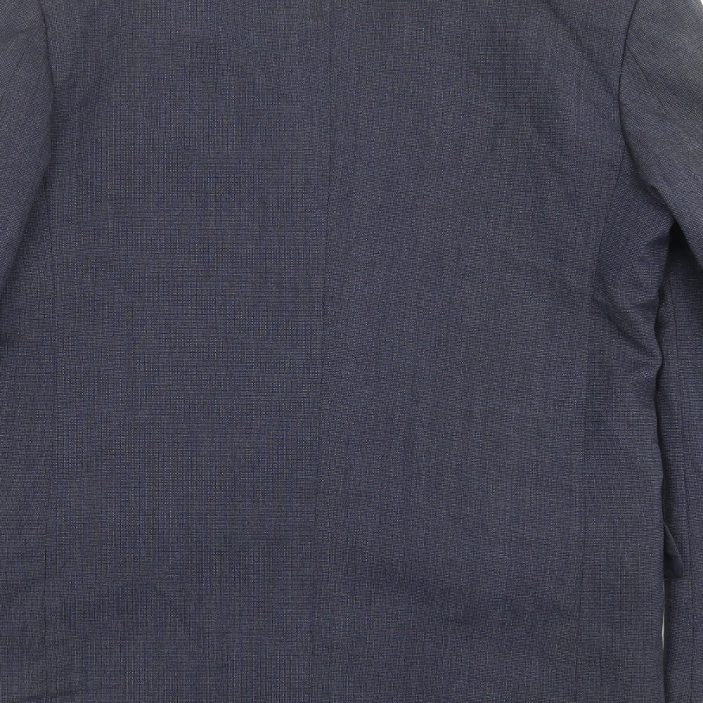 Mens UK Size 38 Classic Regular Blue Suit Jacket