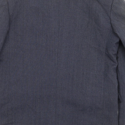 Mens UK Size 38 Classic Regular Blue Suit Jacket