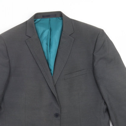 F&F Mens Grey   Jacket Suit Jacket Size 42