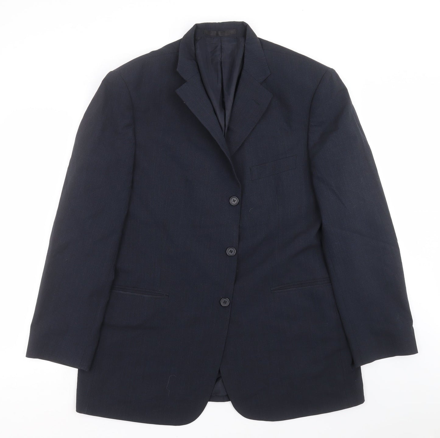 Mens UK Size 44 Impressions Regular Blue Suit Jacket