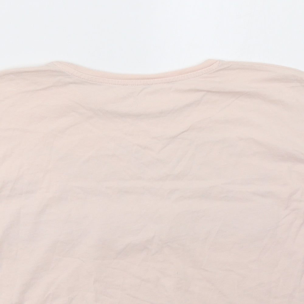 River Island Girls Pink   Cropped T-Shirt Size 9-10 Years