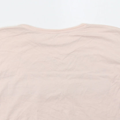 River Island Girls Pink   Cropped T-Shirt Size 9-10 Years