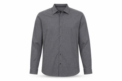 Mens UK Size 16.5 gibson Black  Button-Up Long Sleeve Casual Shirt