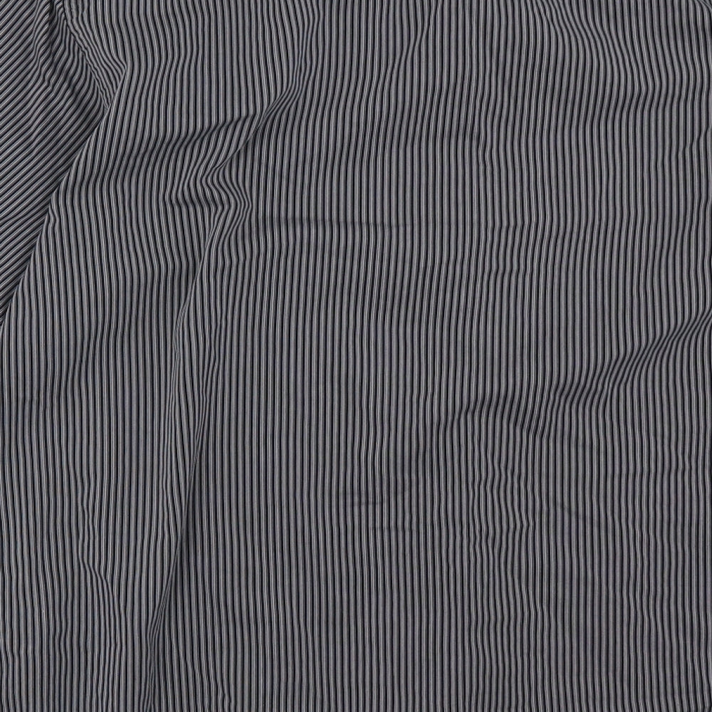 Mens UK Size 16.5 gibson Black  Button-Up Long Sleeve Casual Shirt
