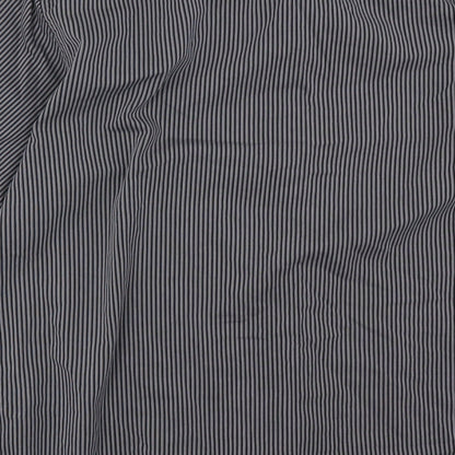 Mens UK Size 16.5 gibson Black  Button-Up Long Sleeve Casual Shirt