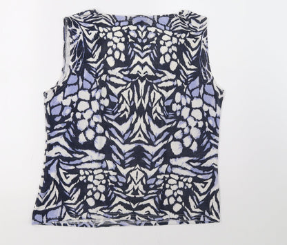 Womens UK Size 2XL Reflections Blue Basic Tank