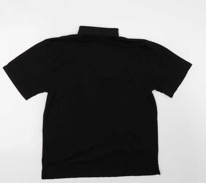 Uneek Mens Black    Polo Size L