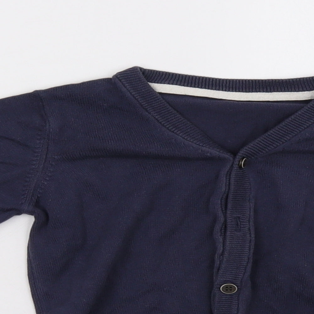 Mothercare Girls Blue   Cardigan Jumper Size 3-4 Years