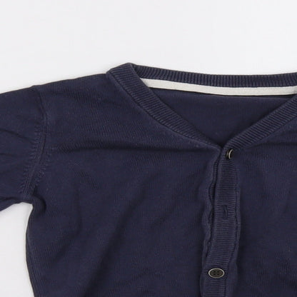 Mothercare Girls Blue   Cardigan Jumper Size 3-4 Years