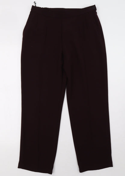 Womens UK Size 12 Marks and Spencer Regular Fit  Purple Trousers
