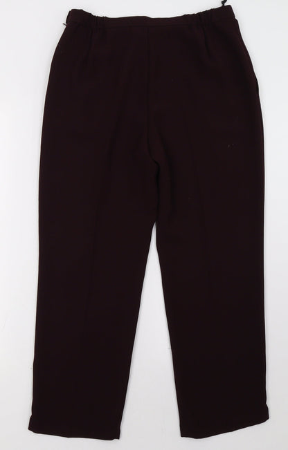 Womens UK Size 12 Marks and Spencer Regular Fit  Purple Trousers