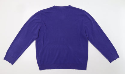 Womens UK Size XL Marks and Spencer Purple Pullover Sweatshirt