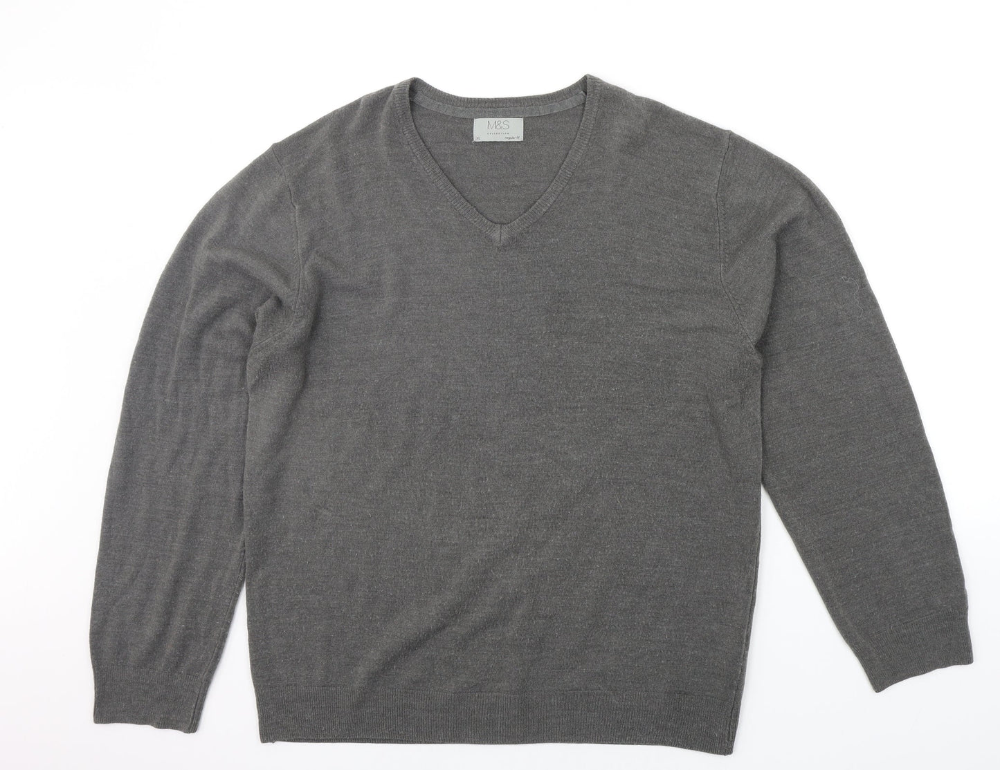 Womens UK Size XL Marks and Spencer Grey Pullover Jumper