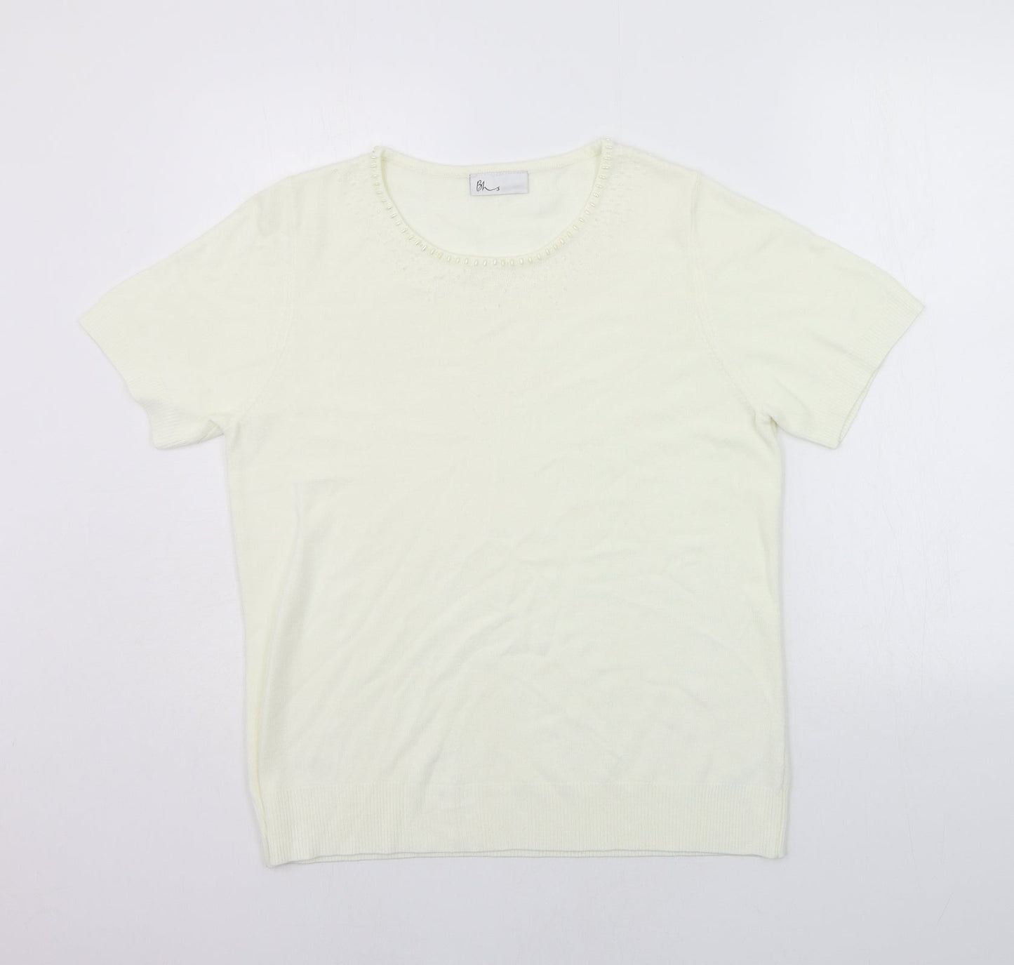 BHS Womens White   Pullover Jumper Size 16