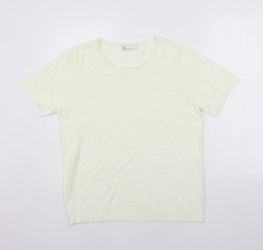 BHS Womens White   Pullover Jumper Size 16