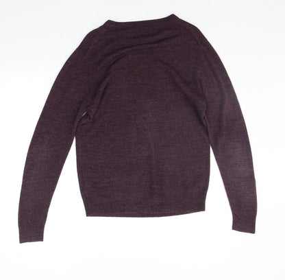Womens UK Size S Cedar Wood State Purple Pullover Jumper