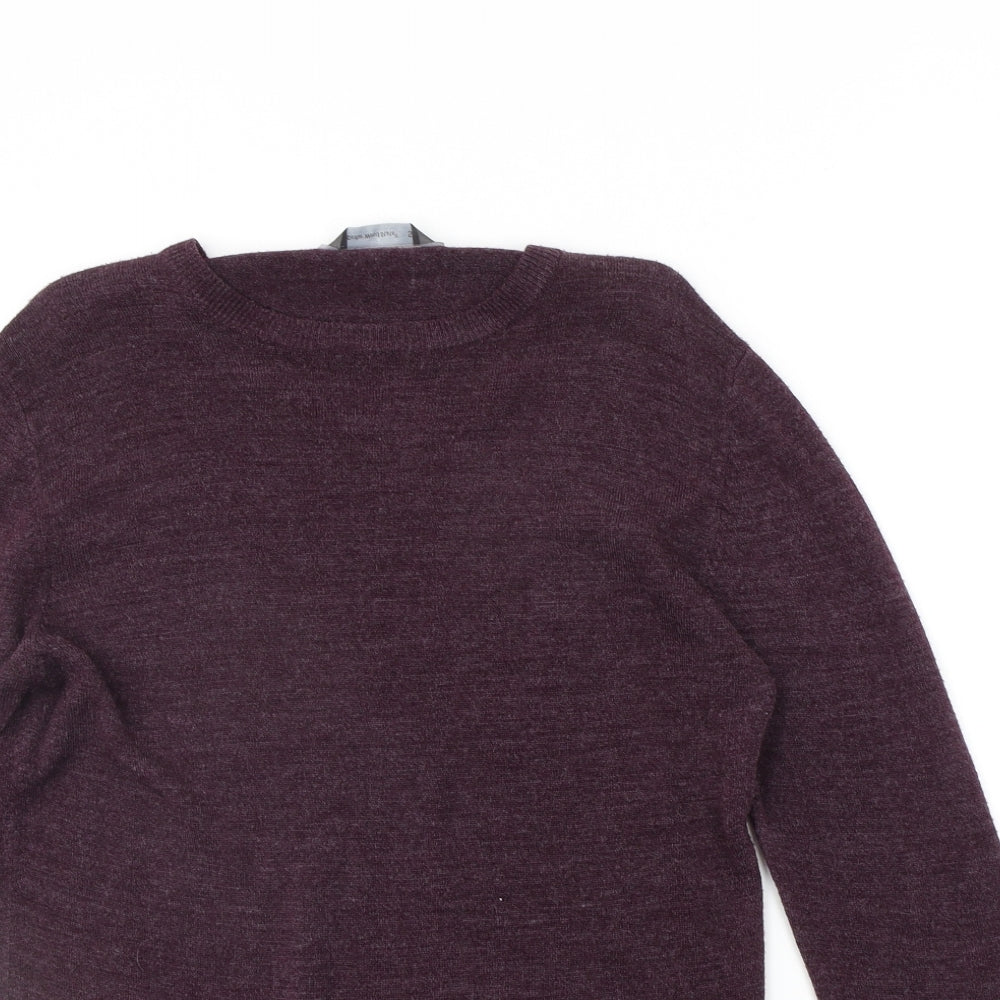 Womens UK Size S Cedar Wood State Purple Pullover Jumper