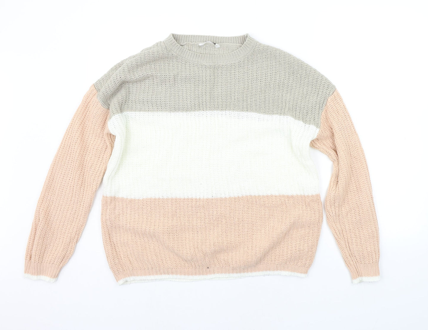Womens UK Size M pEP&CO Beige Pullover Jumper