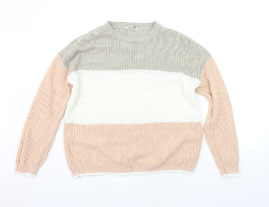 Womens UK Size M pEP&CO Beige Pullover Jumper
