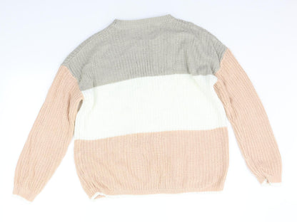 Womens UK Size M pEP&CO Beige Pullover Jumper