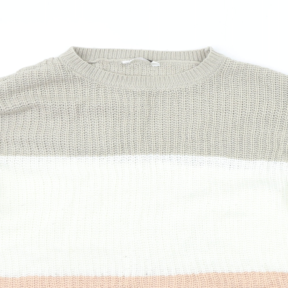 Womens UK Size M pEP&CO Beige Pullover Jumper