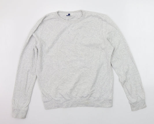 Womens UK Size M Divided Grey Pullover Jumper