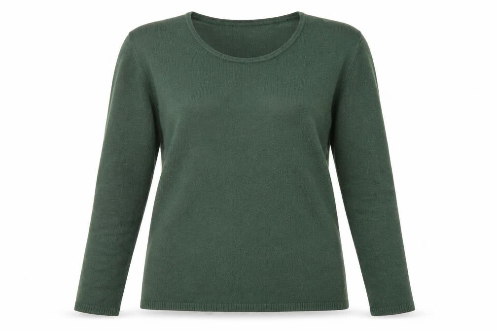 Womens UK Size 14 Authentic Green Pullover Jumper