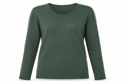 Womens UK Size 14 Authentic Green Pullover Jumper