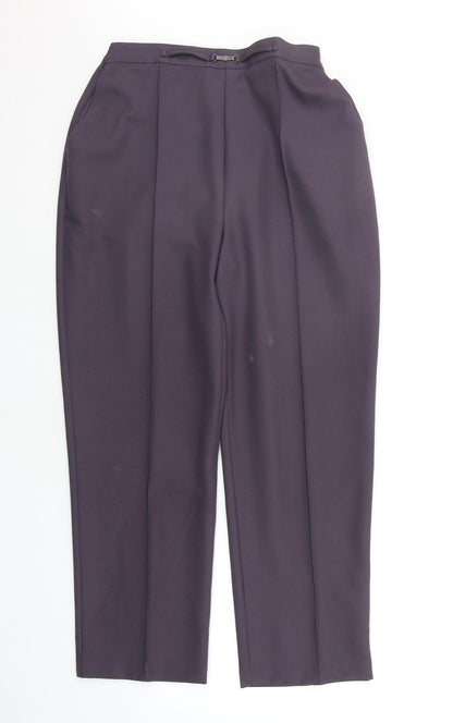Womens UK Size 14 Papaya Regular Fit  Purple Trousers