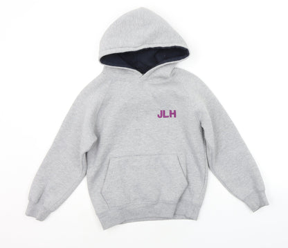 papini Girls Grey   Pullover Hoodie Size 7-8 Years