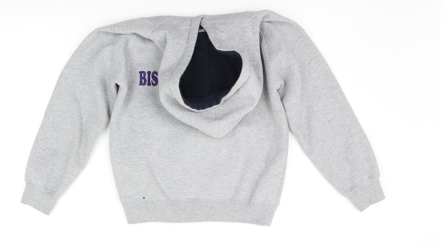 papini Girls Grey   Pullover Hoodie Size 7-8 Years