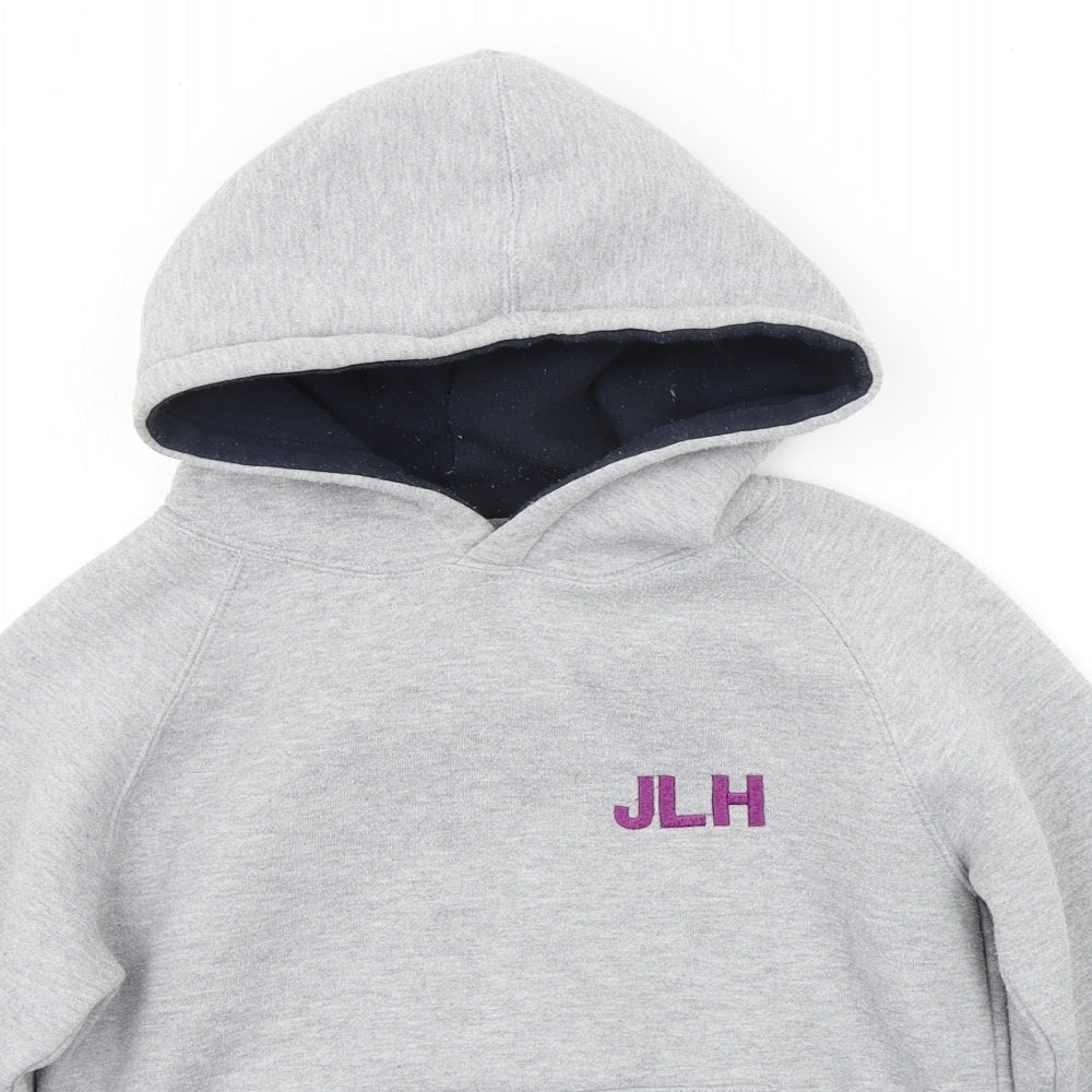 papini Girls Grey   Pullover Hoodie Size 7-8 Years