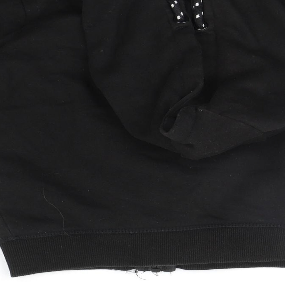 Matalan Girls Black   Full Zip Hoodie Size 6 Years