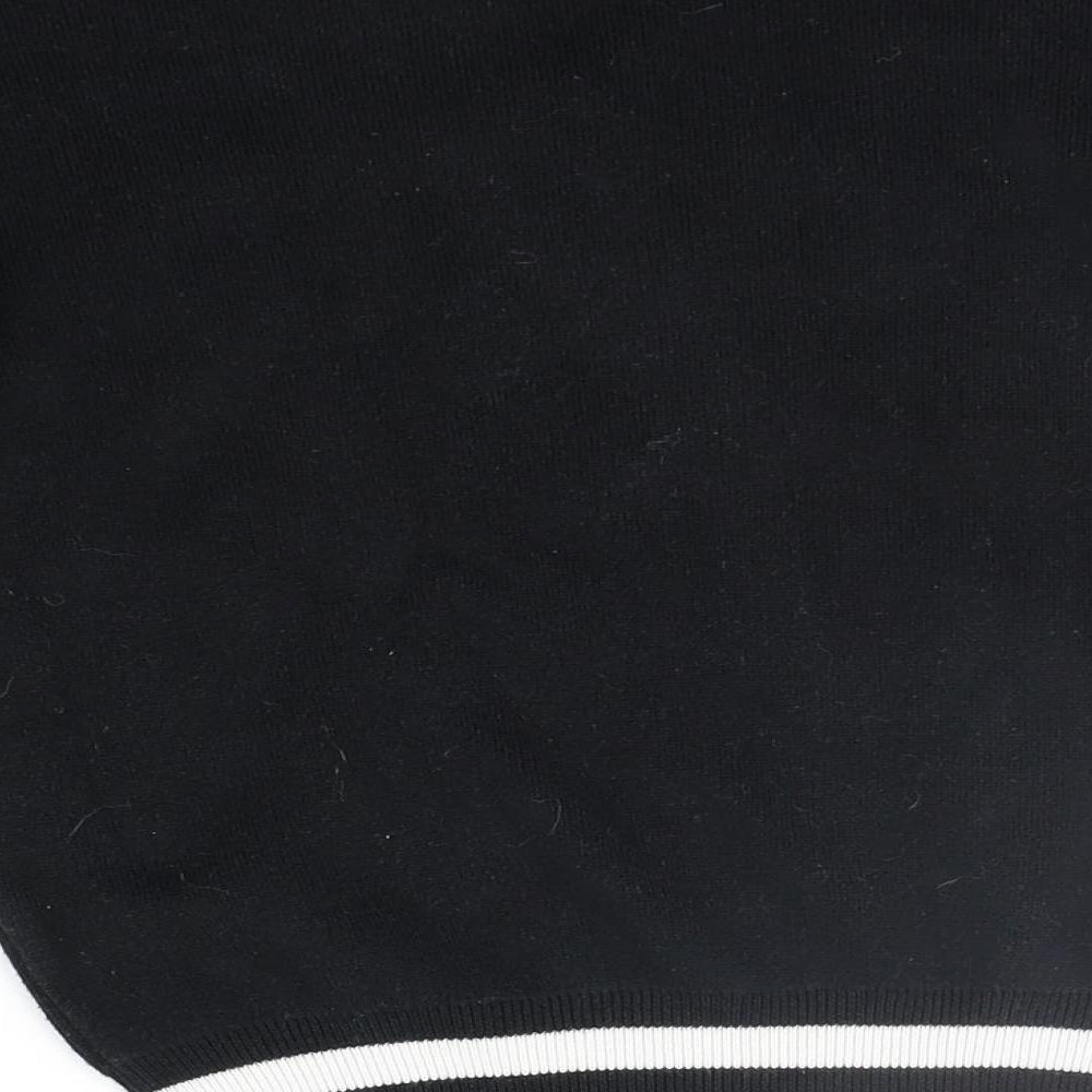 Brand and care label for Primark boys’ black jumper, size 9-10, years