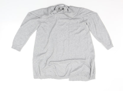 Womens UK Size S Wallis Grey Cardigan Jumper
