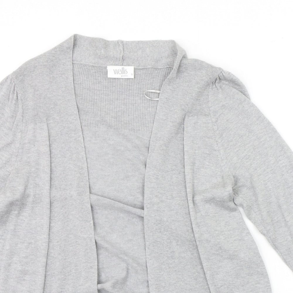 Womens UK Size S Wallis Grey Cardigan Jumper