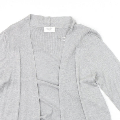 Womens UK Size S Wallis Grey Cardigan Jumper