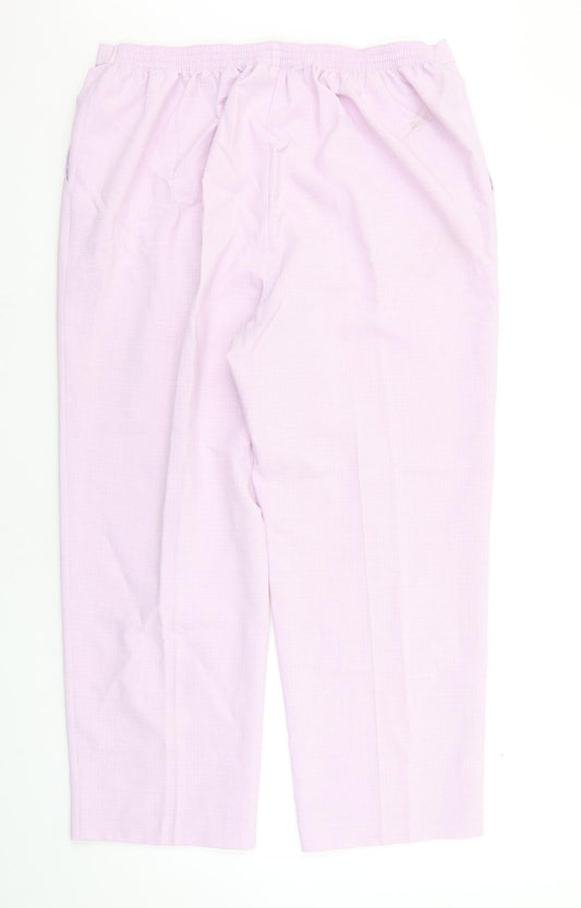 Womens UK Size 20 Marks and Spencer Regular Fit  Purple Trousers