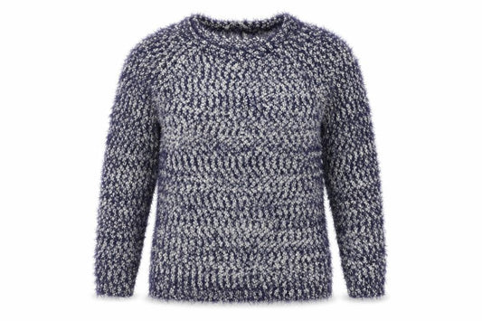 Womens UK Size L PEBBLE BAY Blue Pullover Jumper