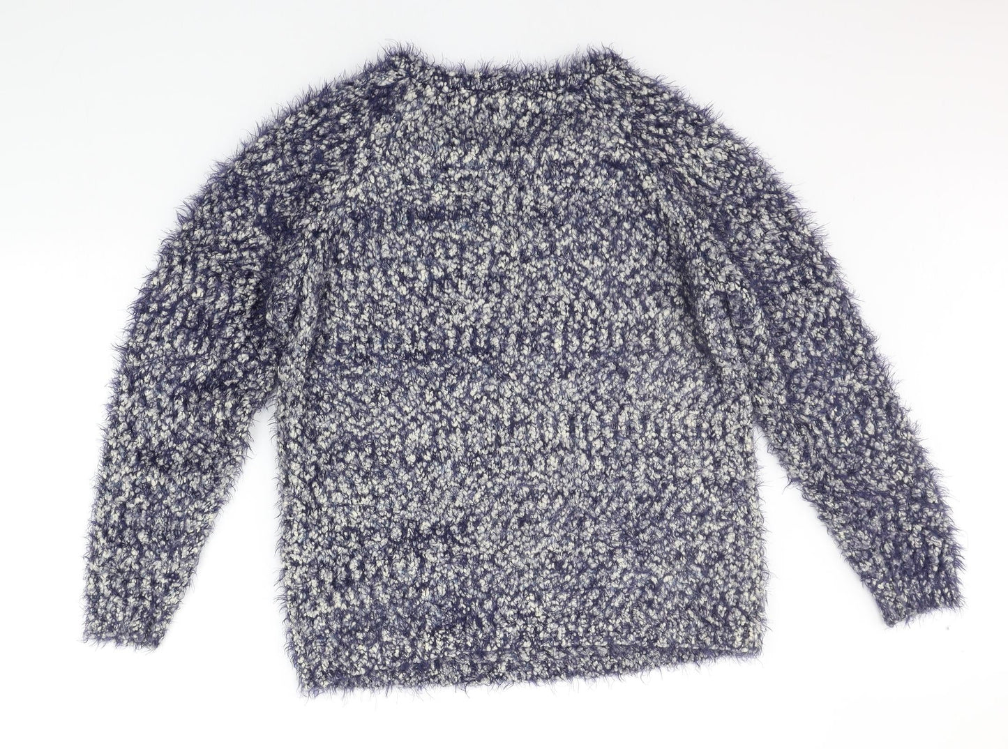 Womens UK Size L PEBBLE BAY Blue Pullover Jumper