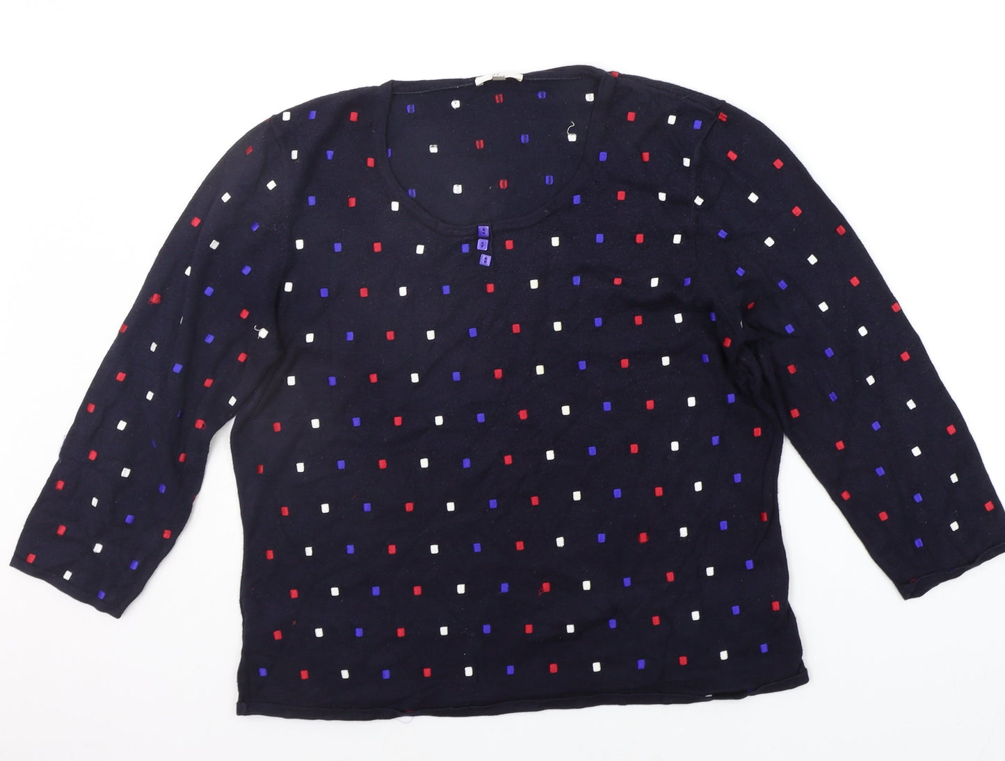 Womens UK Size L county casual Blue Pullover Jumper