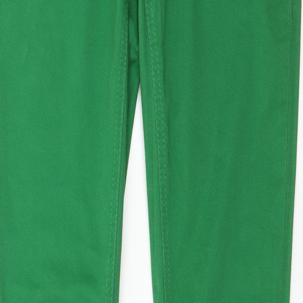 Womens UK Size 36 in Blue Rags Regular Fit Skinny Green Jeans
