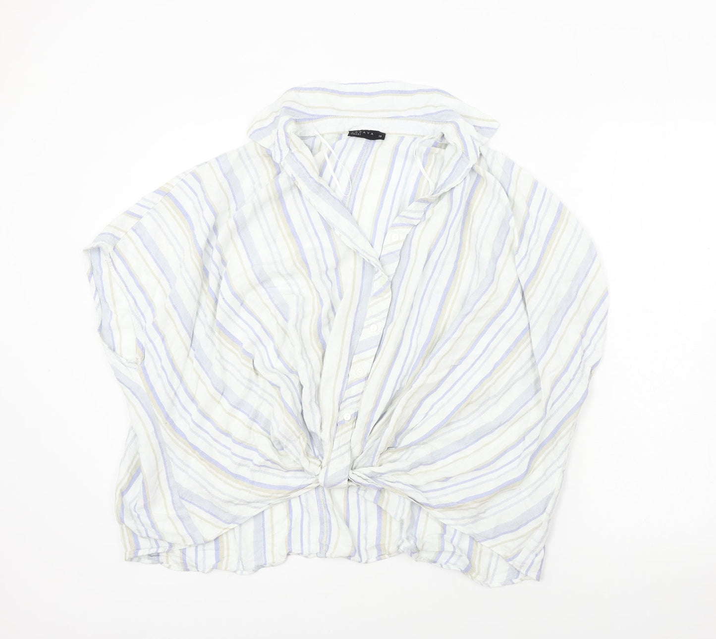 Womens UK Size 18 Matalan White Basic Blouse
