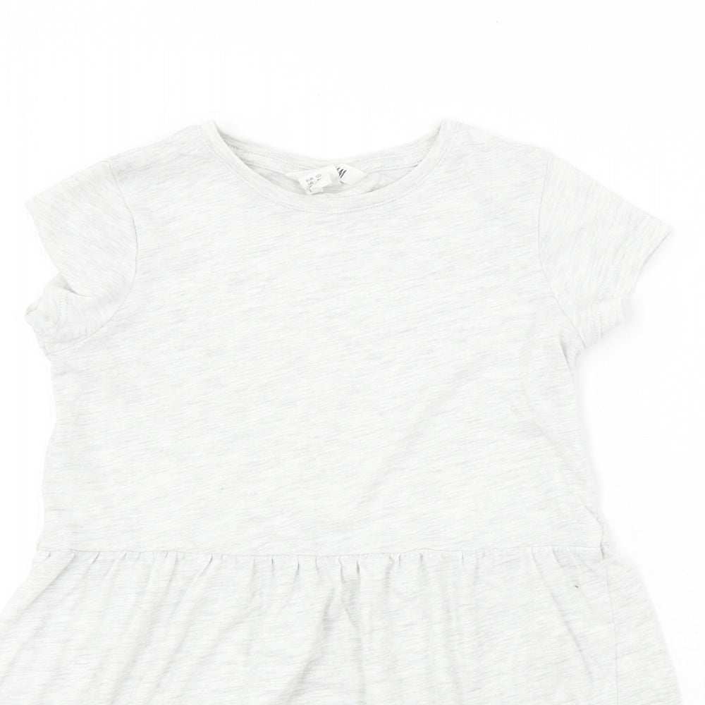 H&M  Girls Grey   A-Line  Size 6-7 Years